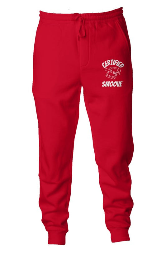 Certified Smoove Unisex Fleece Joggers - Red